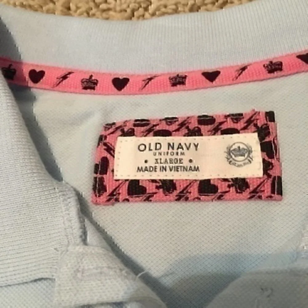 Old Navy Girls size xlarge 12/14  light blue polo